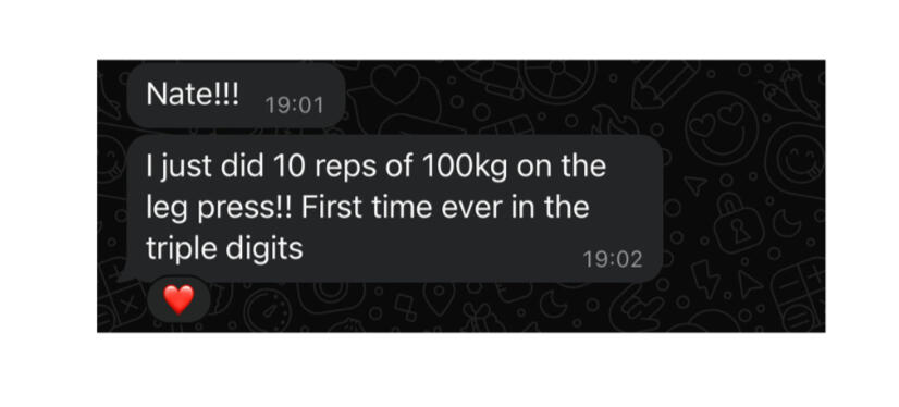 Sophie Personal Training Feedback Tadley