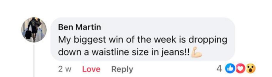 Ben Tadley Personal Training Feedback