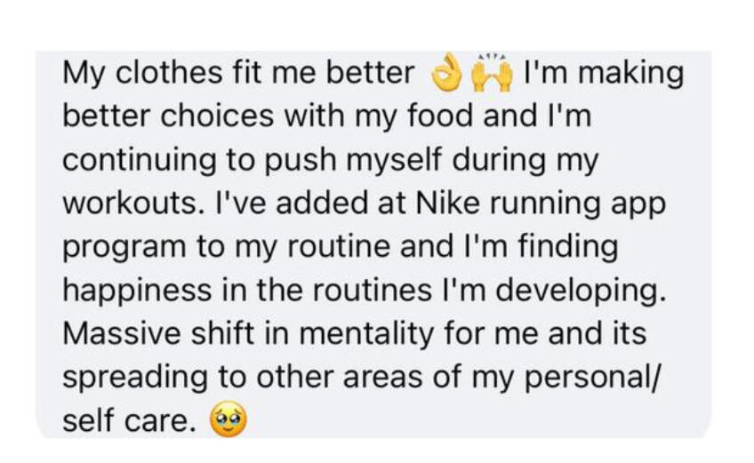 Personal Training Feedback Tadley